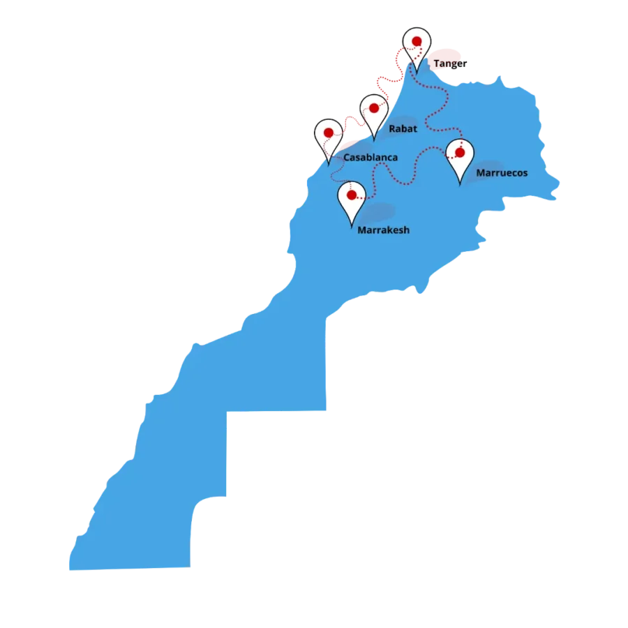 mapa marruecos